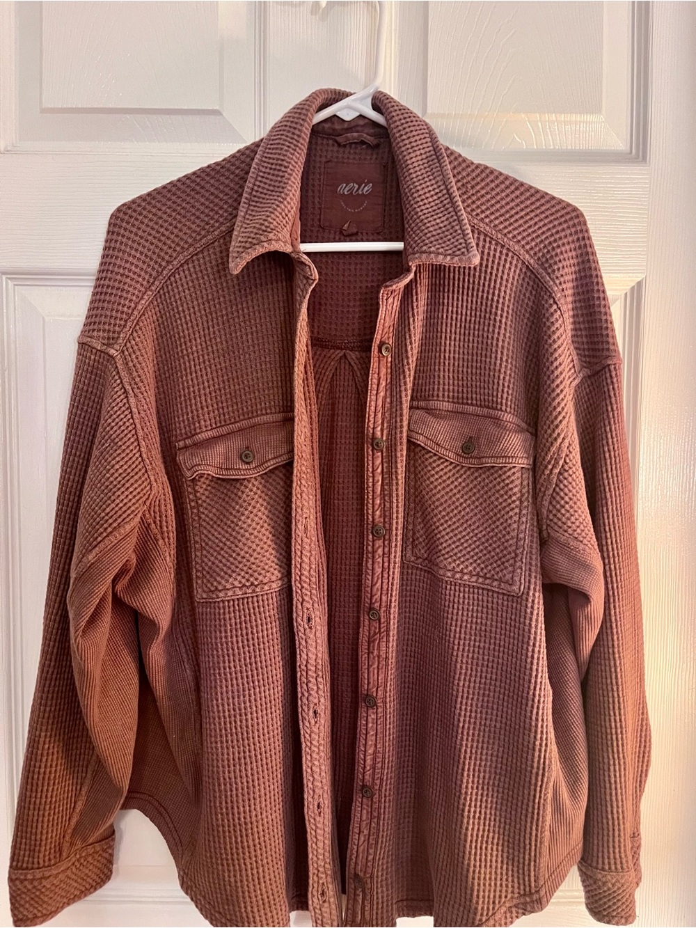 aerie Waffle Knit Button-Down